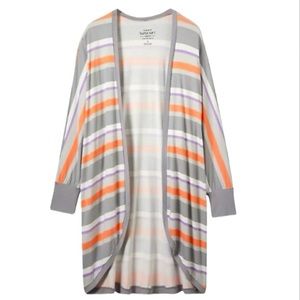 Torrid Striped Super Soft Rounded Kimono Plus 5X NWT